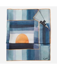 The Harbinger of Autumn - Hand Rolled Silk Neckerchief for Men