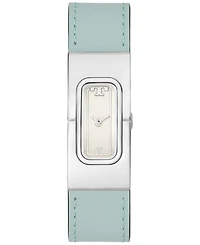 Tory Burch Women's The T Watch Blue Leather Strap Watch 18mm