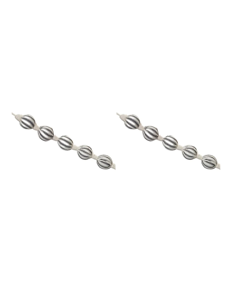 Fabric Ball String Garland for Cheerful Home Decor (Set of 2)