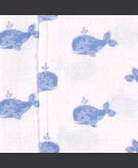 Hudson Baby Boys 8-Piece Cotton Flannel Nursery Essential Set Swaddle Blankets & Burp Cloths