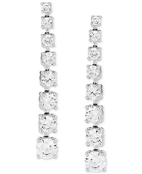 Grown With Love Lab Grown Diamond Graduated Linear Drop Earrings (2-1/2 ct. t.w.) in 14k White Gold