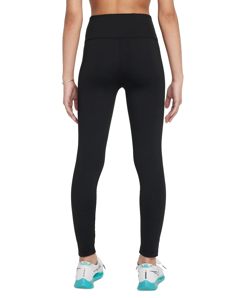 Nike Big Girls One Dri-fit High-Waisted Leggings