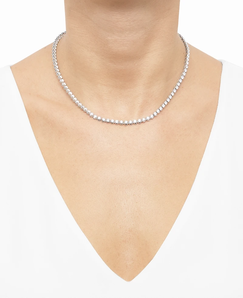 Grown With Love Lab Grown Diamond 18" Tennis Necklace (10 ct. t.w.) in 14k White or Yellow Gold