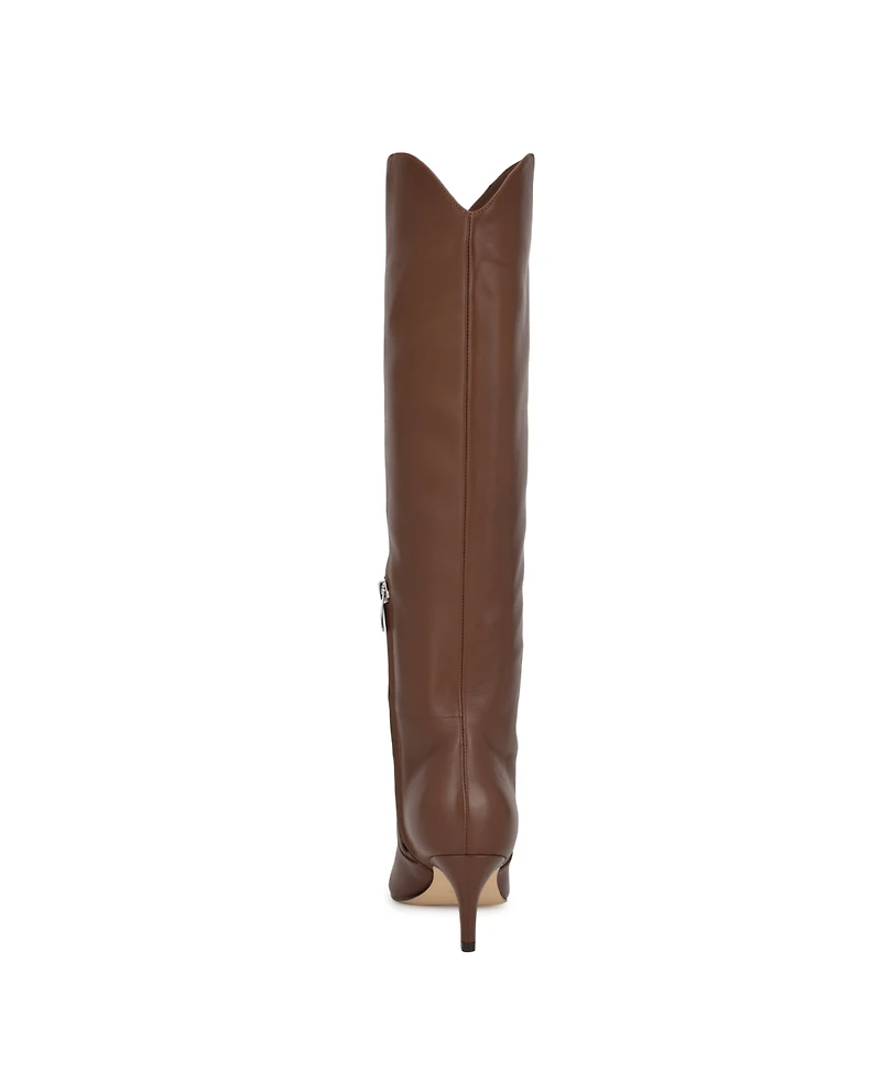Nine West Women's Sirena Pointy Toe Knee High Boots
