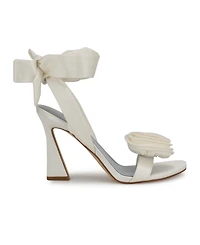 Nine West Women's Krave Bridal Tapered Heel Dress Sandals