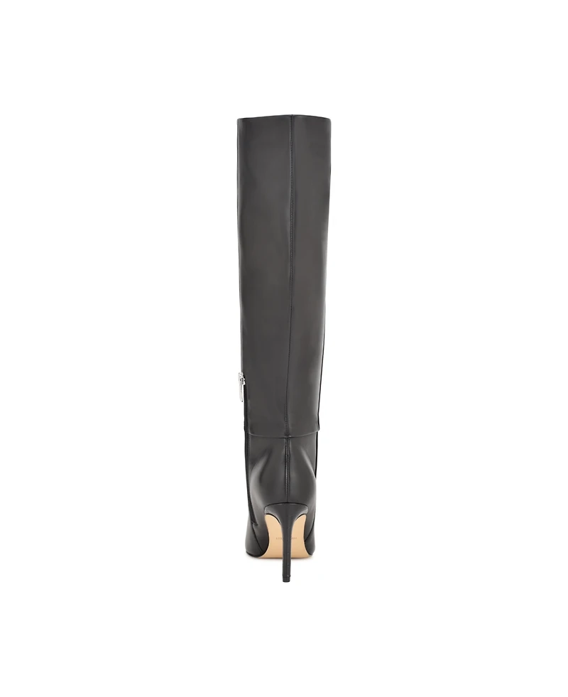 Nine West Women's Richy Pointy Toe Knee High Stiletto Boots