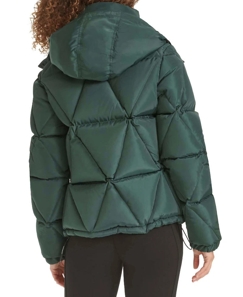 Karl Lagerfeld Paris Women's Hooded Puffer Coat