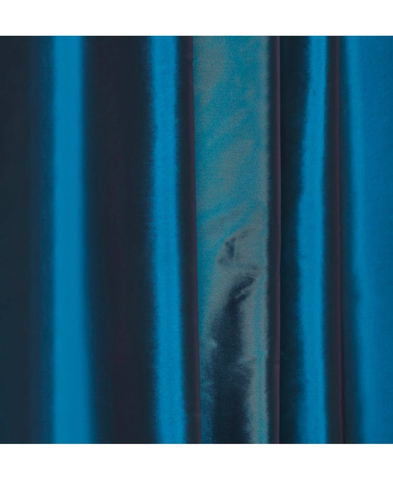 Ihi Home Valencia Faux Silk Taffeta Curtain Panel - with Heavy Interlining, Rod Pocket Hidden Back Tabs