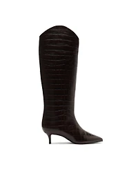 Schutz Women's Maryana Lo Wide Pointed Toe Knee High Boots