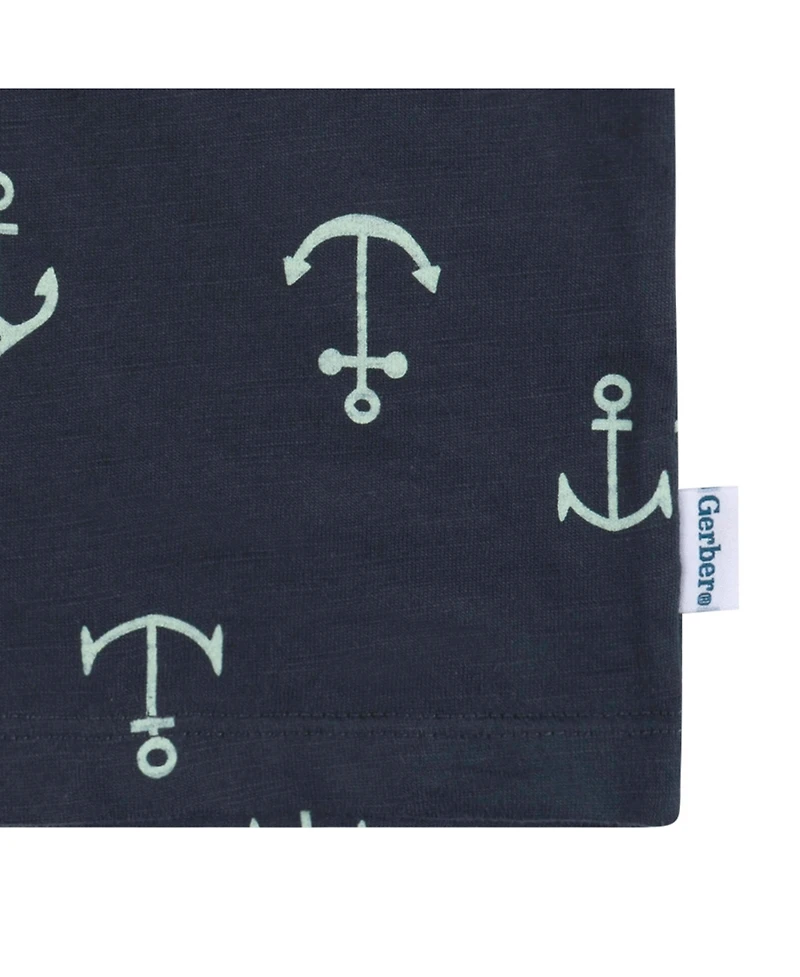 Gerber Baby Boys T-Shirt and Shorts Set, 2 Piece