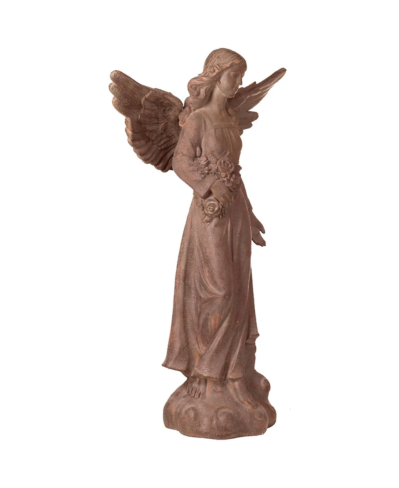 Kensington Hill Large English Tudor Angel Garden Statue Sculpture Catholic Religious Holy Decor Outdoor Garden Porch 41 1/2" High