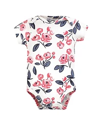 Touched by Nature Baby Girls Organic Cotton Bodysuits