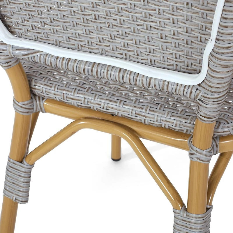 Outdoor Cafe Accent Chair Set (Set of 2)