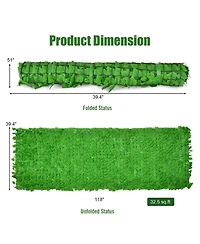 Slickblue 118 x 39 Inch Artificial Ivy Privacy Fence for Fence and Vine Decor