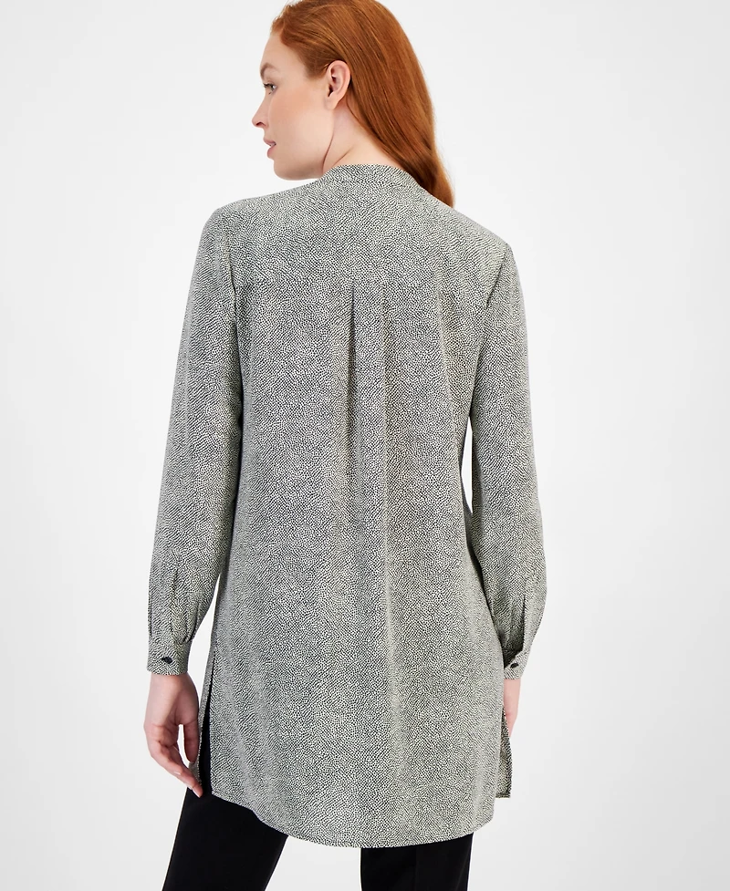 Anne Klein Printed Long-Length Tunic
