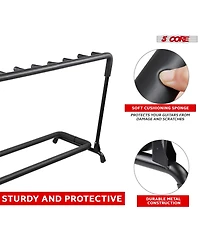 5 Core Guitar Rack Stand Heavy Duty 9 Guitars Holder Universal Multi Storage for Band Stage Acoustic Electric and Bass Soporte Para Guitarra- GRack 9N