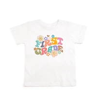 Sweet Wink Little and Big Girls First Grade Retro Short Sleeve T-Shirt