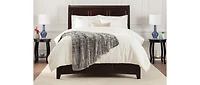 Chanasya Premium Luxurious Soft Faux Frost Tip Fur & Velvety Mink Throw Blanket - Super Cozy Blanket for Sofa Chair Couch Bed & Living Room