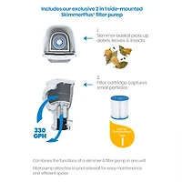 Funsicle 10' x 30" Outdoor Activity Round Frame Above Ground Swimming Pool Set