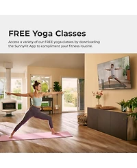 Sunny Health & Fitness Anti-Slip Dual Color Exercise Yoga Mat, Pink