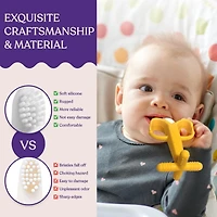 Sperric Baby Teething Toys Set - Baby Monkey Banana Teether and Toothbrush - Safe and Durable Teething Set - Teething Banana Toy for Babies