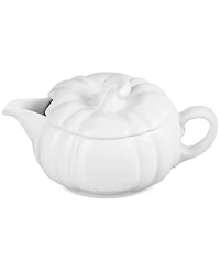 Le Creuset Stoneware Pumpkin 14-Oz. Gravy Boat with Lid