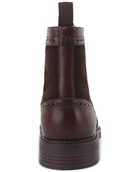 Bar Iii Men's Dabneyy Leather Wingtip Boot, Created for Macy's