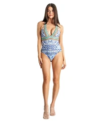 La Moda Clothing Women's Cutout One Piece Swimsuit