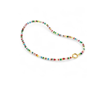 Little Sky Stone Cameron Sterling Silver Multicolor Quartz Beaded Necklace