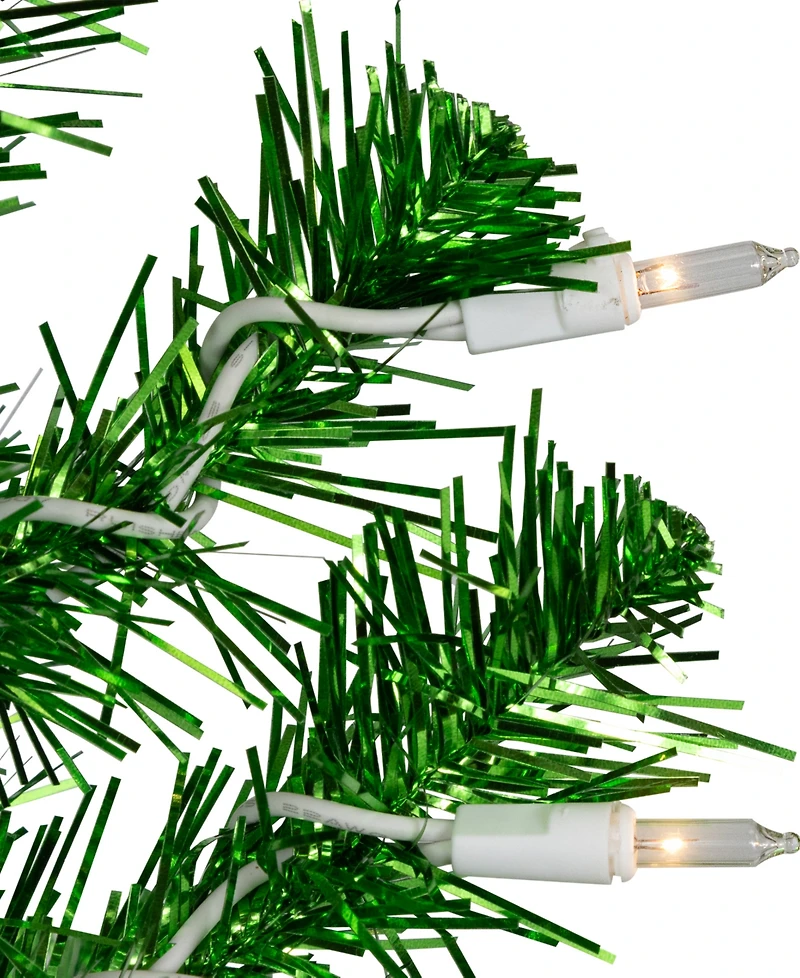 Northlight 2' Paradise Lime Green Tinsel Pine Artificial Tree