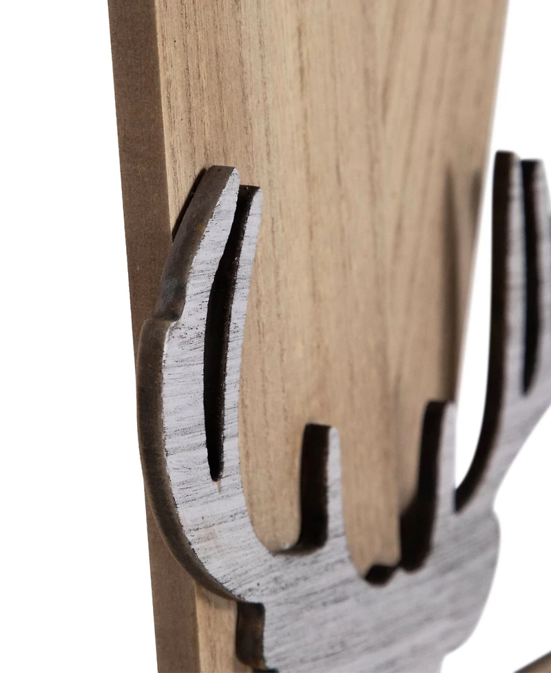 Northlight Wooden "Home is Where You Hang Your Antlers" Ski's