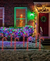 Northlight Candy Cane 8 Christmas Outdoor Pathway Markers