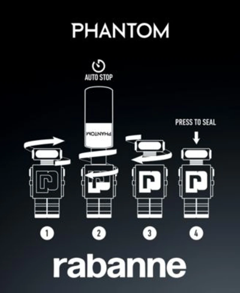 Rabanne Mens Phantom Eau De Toilette Fragrance Collection