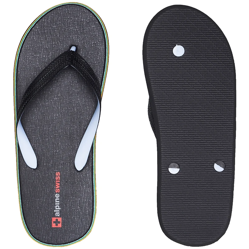 Alpine Swiss Men's Flip Flops | Ultra-light Thin Eva foam Sandals for Beach Pool Everyday Wear Simple Flexible Men