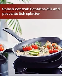 Alva Energy 13.4" Oval Nonstick Ceramic Fish Frying Pan – Non-Toxic, Pfas-Free, Whole Fish Ready