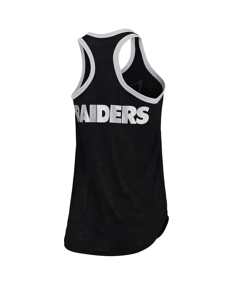 G-iii 4Her by Carl Banks Women's Black Las Vegas Raiders Tater Tank Top