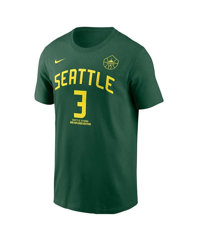 Nike Men's and Women's Nneka Ogwumike Green Seattle Storm Explorer Edition Name Number T-Shirt