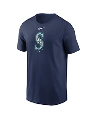 Nike Men's Navy Seattle Mariners Fuse Logo T-Shirt