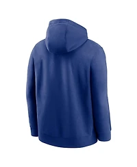 Nike Men's Royal Brooklyn Dodgers Cooperstown Collection Splitter Club Fleece Pullover Hoodie