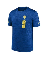 Nike Men's Royal Los Angeles Rams 2024 Sideline Velocity Performance T-Shirt