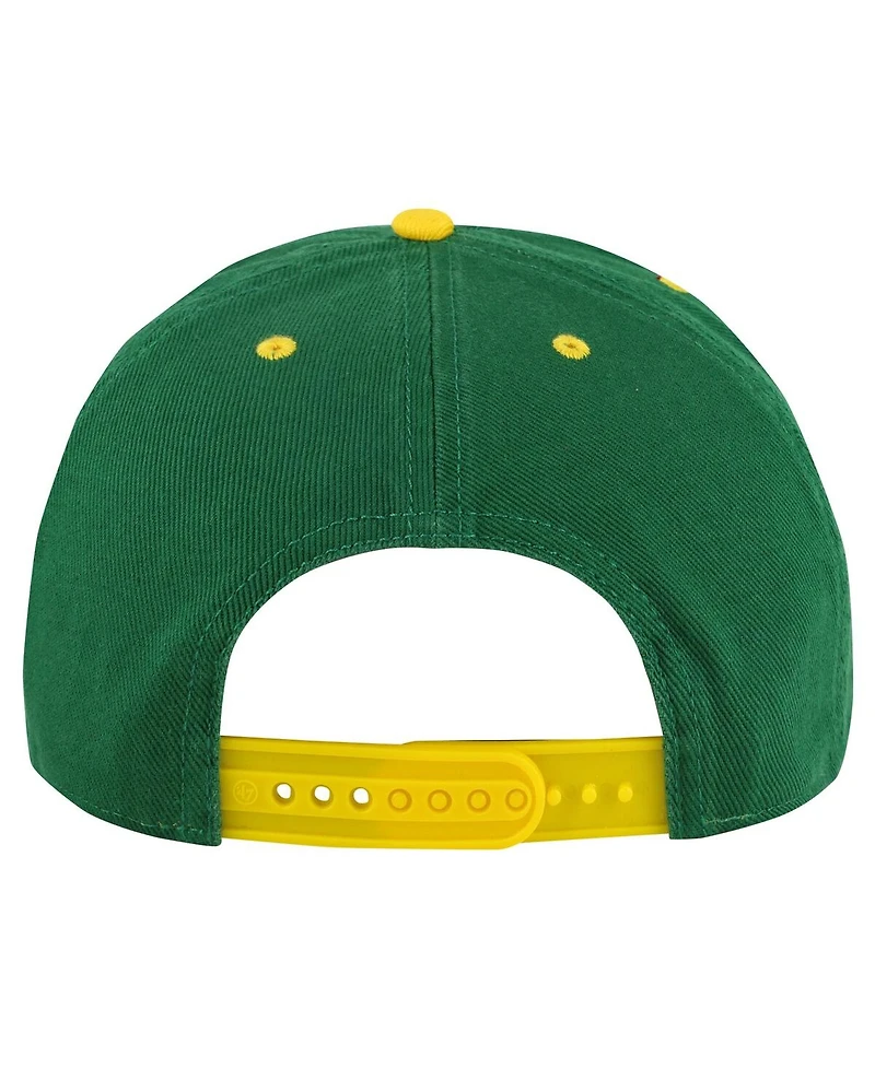 47 Brand Men's Kelly-Green Oakland Athletics Double Headed Baseline Hitch Adjustable Hat