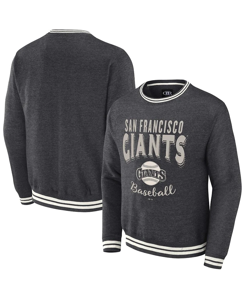Darius Rucker Collection by Fanatics Men's Heather Charcoal San Francisco Giants Vintage-like Pullover Sweatshirt
