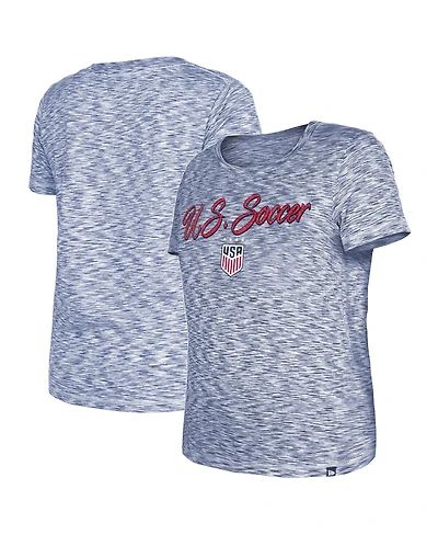 5th & Ocean Women's Navy Uswnt Active Space Dye Jersey T-Shirt