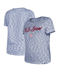 5th & Ocean Women's Navy Uswnt Active Space Dye Jersey T-Shirt