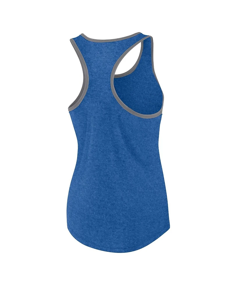 Fanatics Women's Heather Royal Kentucky Wildcats Fuel Racerback Tank Top