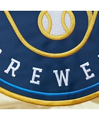 Mitchell & Ness Gold Milwaukee Brewers Og 2.0 Lightweight Satin Full-Zip Jacket