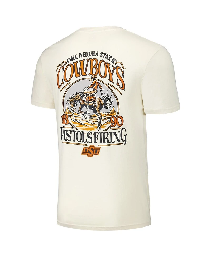 Image One Men's and Women's Natural Oklahoma State Cowboys Hyper Local Western Poster T-Shirt
