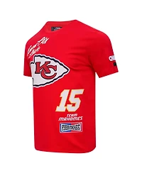 Pro Standard Men's Patrick Mahomes Red Kansas City Chiefs Fast Lane Name Number Player T-Shirt