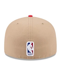 New Era Men's Tan/Red Atlanta Hawks 2024 Nba Draft 59FIFTY Hat