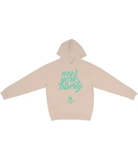 Stadium Essentials Men's and Women's Cream New York Liberty Paradise Oversized Urban Pullover Hoodie